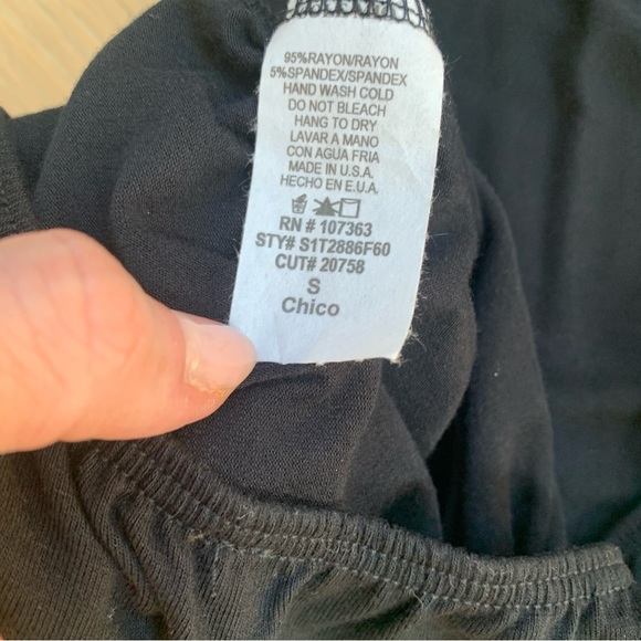 Black bodysuit with back cut detail - Picture 7 of 7